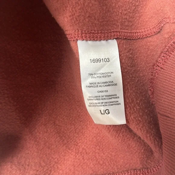 Champion Crewneck Sweatshirt Pullover Womens Size L Pink - Picture 4 of 6